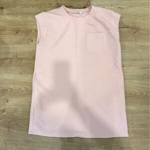 entro Pale Pink Ribbed mini  dress